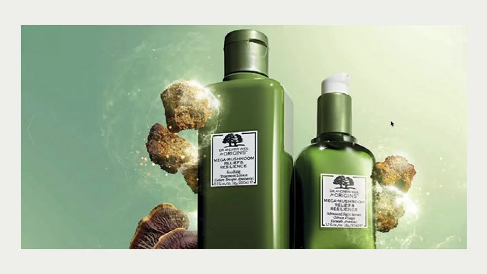 Origins Estée Lauder beauty packaging design — Kayako Kobayashi for DESIGNKK